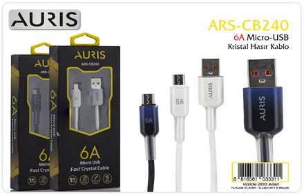 Auris CB240 6A Micro Kristal Hasır Kablo